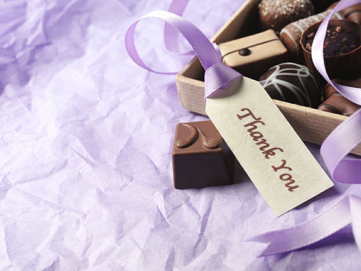 メッセージ入りのプチギフト