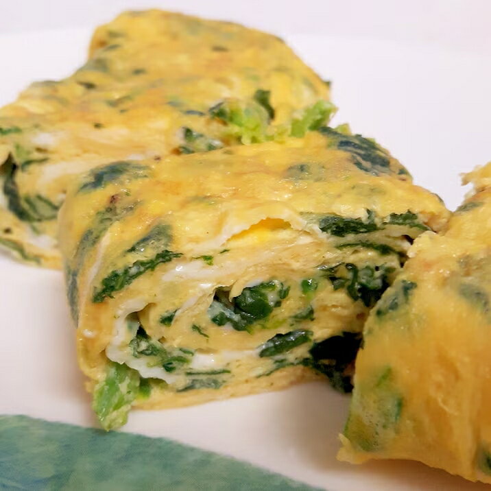 ほうれん草入り卵焼き