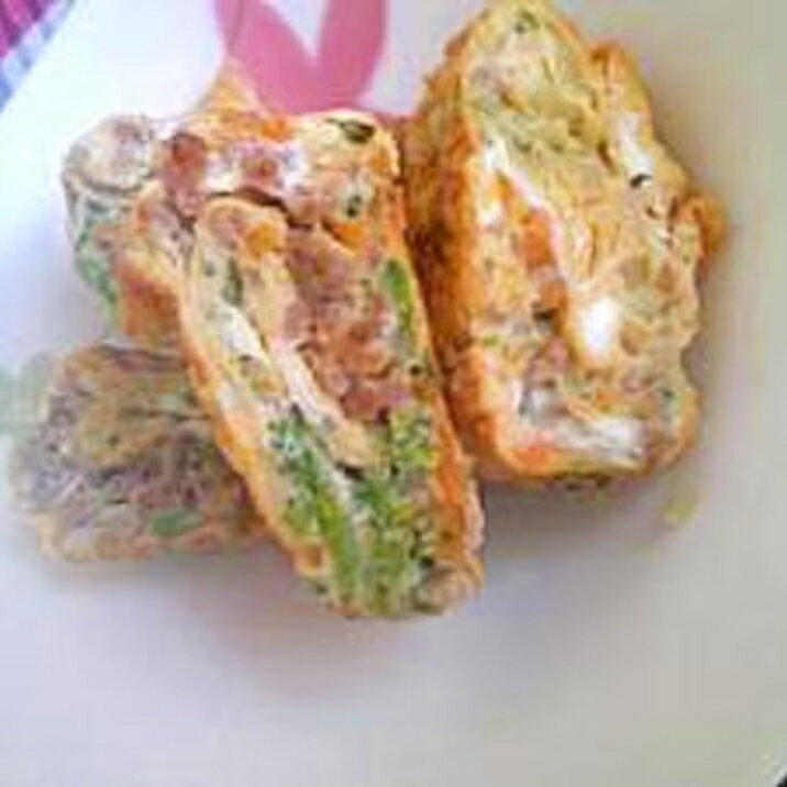 子供も大好き☆~野菜たっぷり卵焼き~