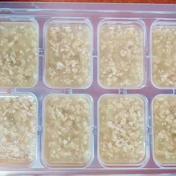 離乳食中期トロトロ鶏そぼろ鰹出汁煮