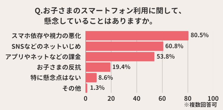 スマホ利用の懸念点