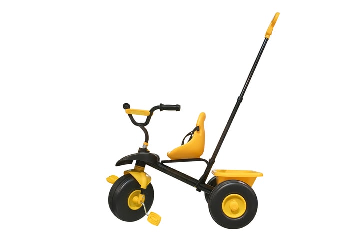 手押し棒付き三輪車