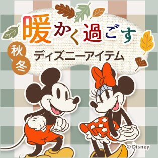 秋冬暖かく過ごすディズニーアイテム
