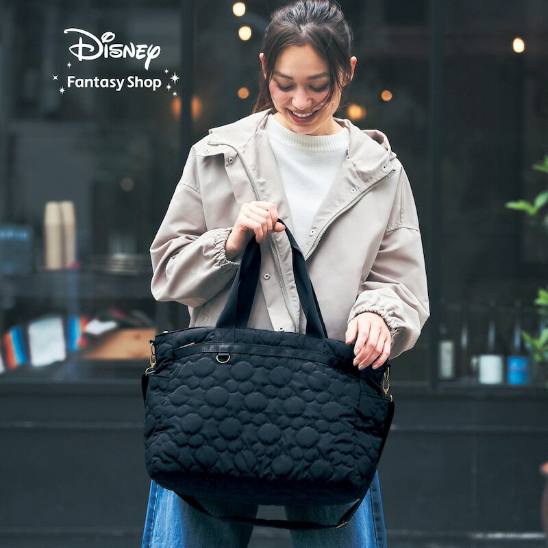 キルティングボストンバッグ