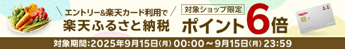 エントリー＆楽天カードでふるさと納税 ポイント6倍