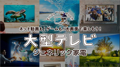 ネット動画もゲームも大画面で楽しもう！