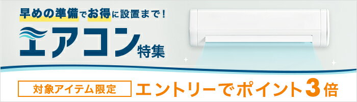 エアコン特集 エントリーでポイント3倍