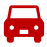 赤い車のアイコン