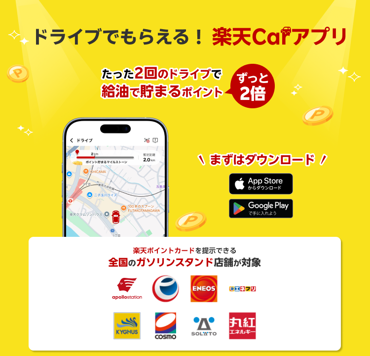 給油でもらえるポイント倍率がアップ