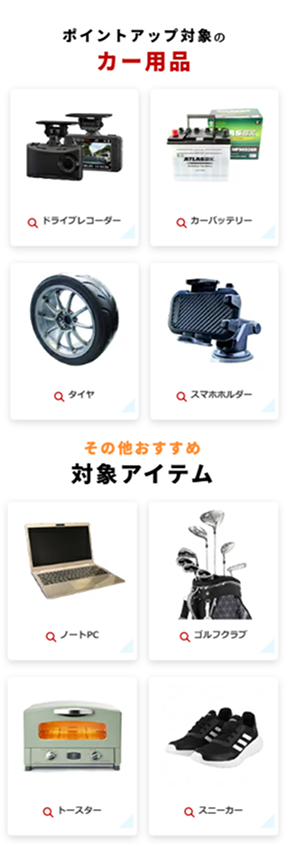 対象商品のお買い物でポイント3倍！