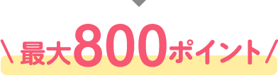 最大800ポイント