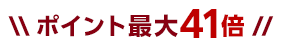 ポイント最大41倍！