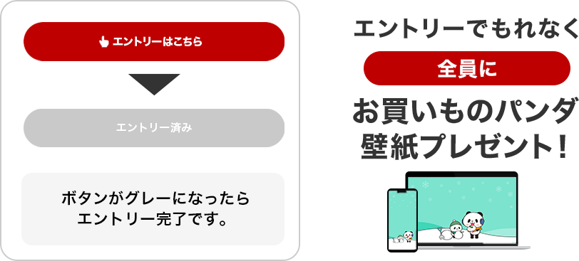 ボタンがグレーになったらエントリー完了です。