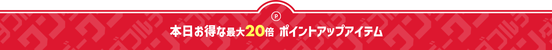 本日お得な最大20倍　ポイントアップアイテム