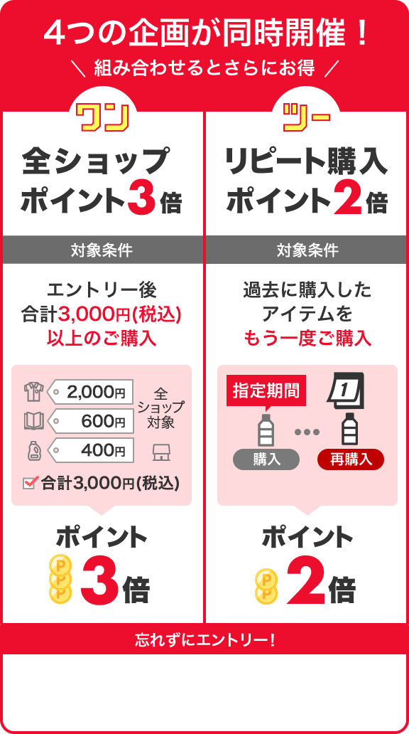 楽天市場】エントリーで全ショップポイント3倍!ワンダフルデー 楽天市場】エントリーで全ショップポイント3倍!ワンダフルデー