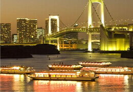 隅田川 乗合屋形船 ナイトクルーズ