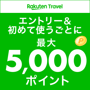 エントリー＆初めて使うごとに最大5,000ポイント