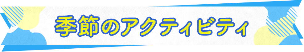 季節のアクティビティ