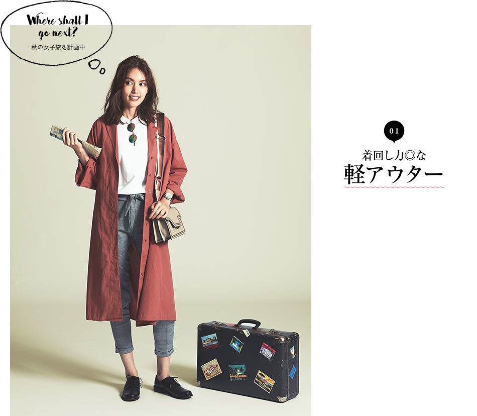 01 着回し力◎な 軽アウター