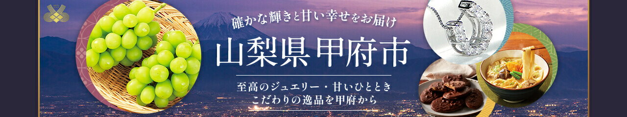 山梨県甲府市の返礼品特集