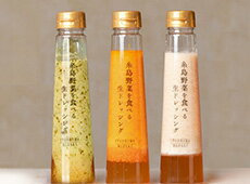 糸島野菜を食べる生ドレッシング3種セット