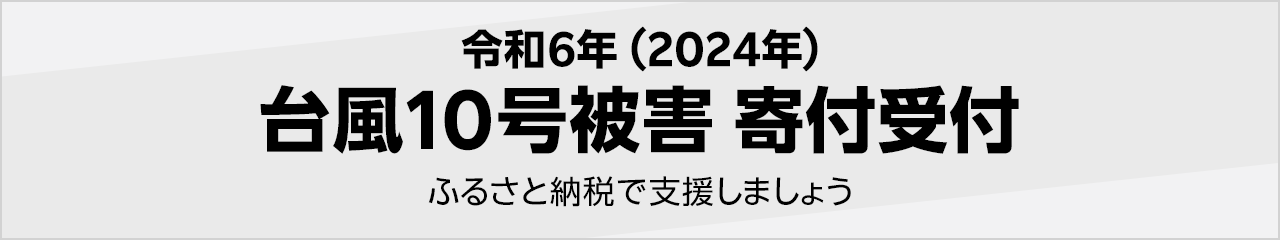 令和6年(2024年) 台風10号被害寄付受付