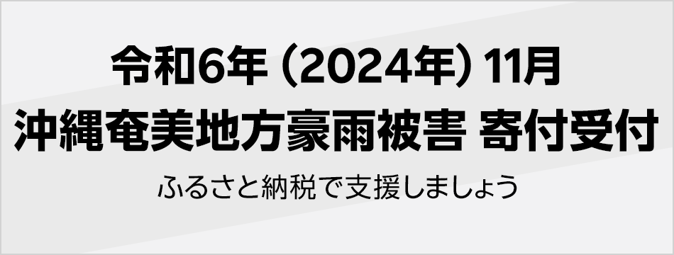 令和6年(2024年) 11月沖縄奄美地方豪雨被害寄付受付