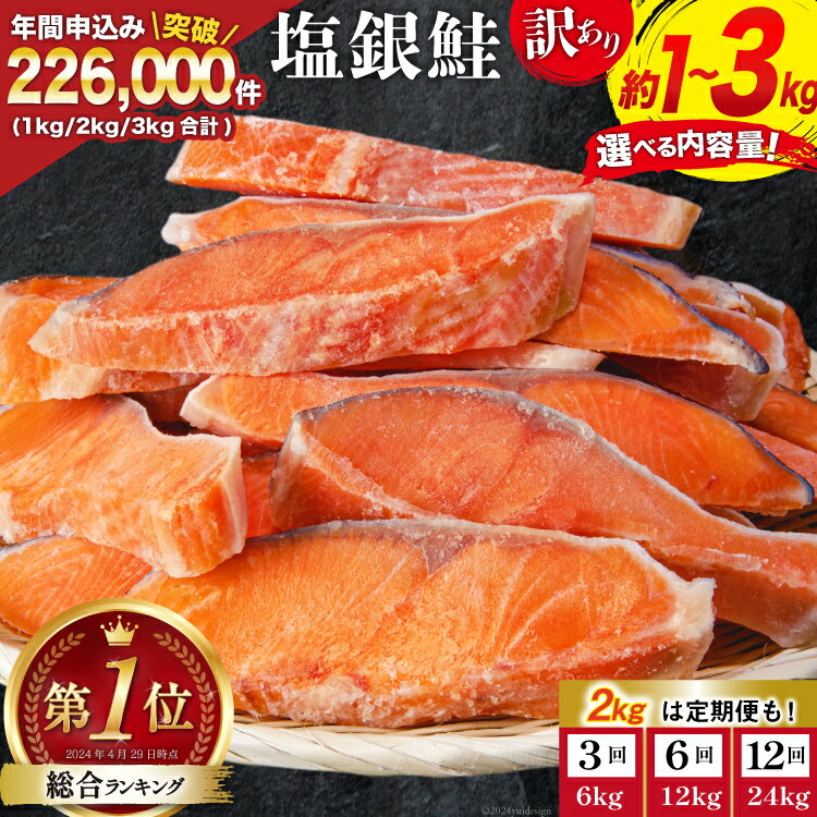 肉厚で旨み抜群!ふっくらジューシー訳あり塩銀鮭