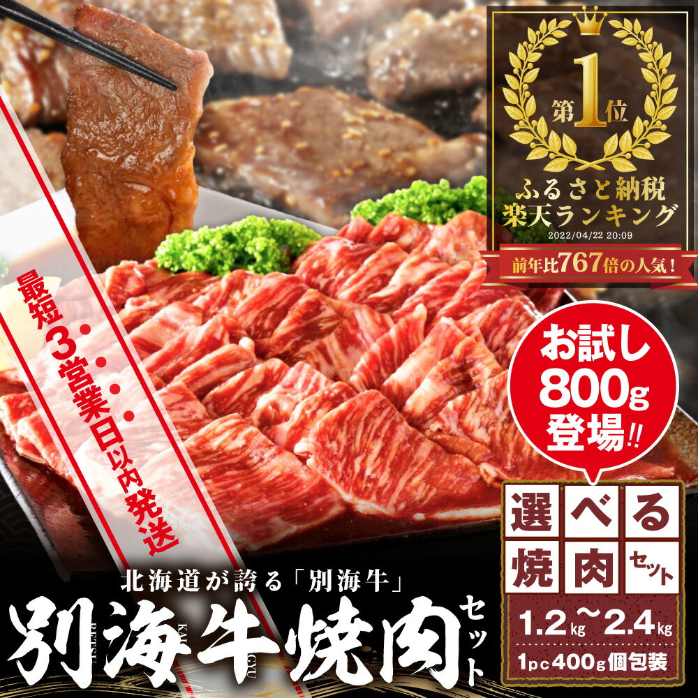 お試しサイズも!北海道が誇る別海牛の焼肉セット