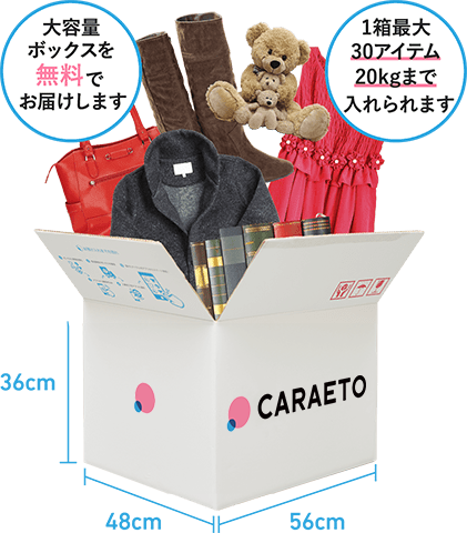 専用ボックスはたっぷり入る140cmサイズ