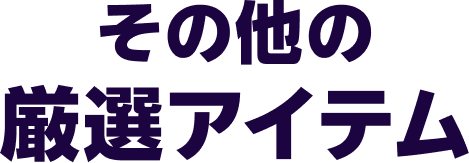 その他の厳選アイテム