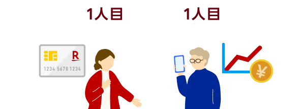 1人目 同じ人でもOK!