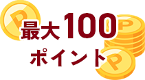最大100ポイント