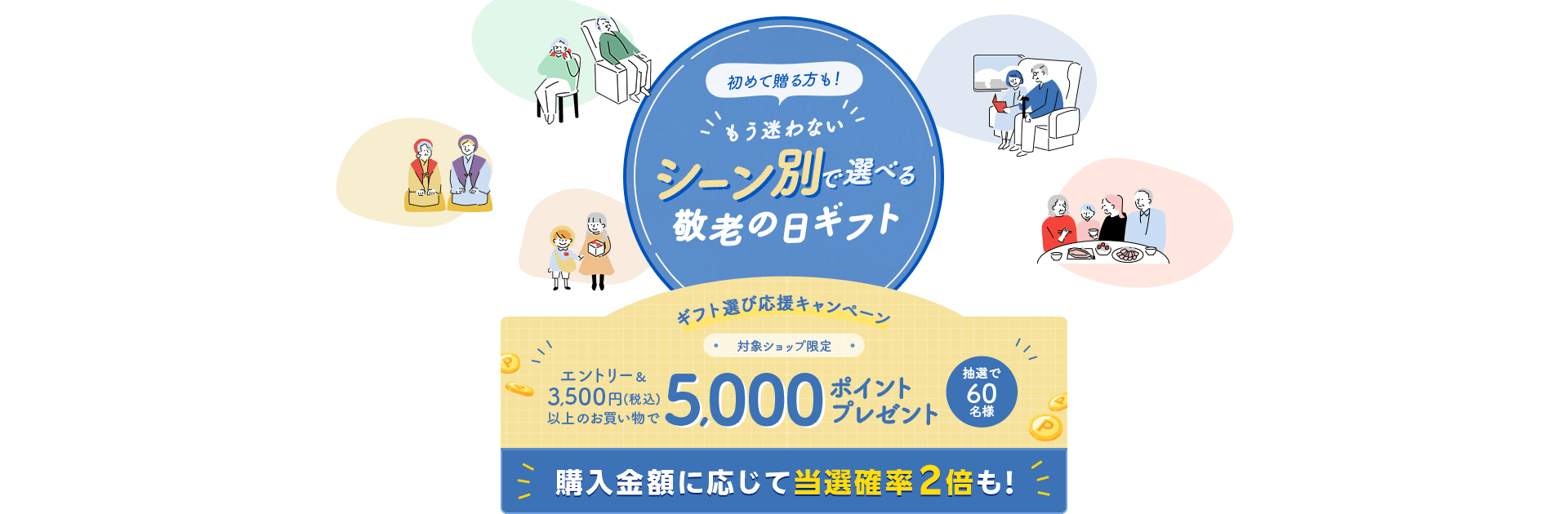 初めて贈る方も！もう迷わない シーン別で選べる敬老の日ギフト
