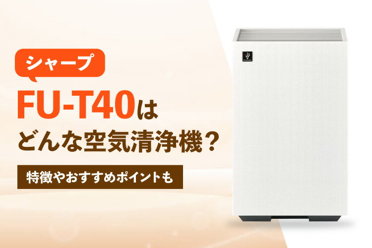 SHARP 空気清浄機 2025年モデル FU-T40-H FU-T40 | 空気清浄機：シャープ