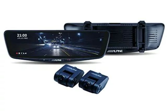 【ルームミラー型（分離型）】アルパイン｜DVR-DM1000B-IC