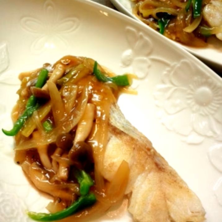 白身魚のトロトロ甘酢あんかけ