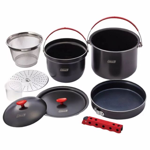 おすすめ調理器具②:Coleman(コールマン)|アルミクッカーコンボ
