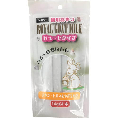 ペットプロ ロイヤルゴートミルク 猫用 ピューレタイプ チキン・レバー＆やぎミルク