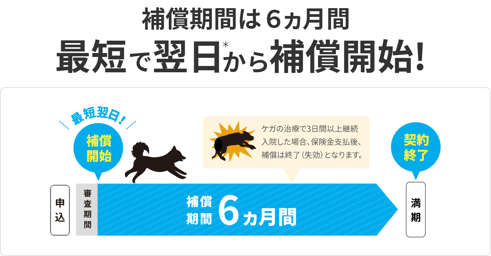 ケガで3日間以上入院した場合 傷害入院見舞金1万円