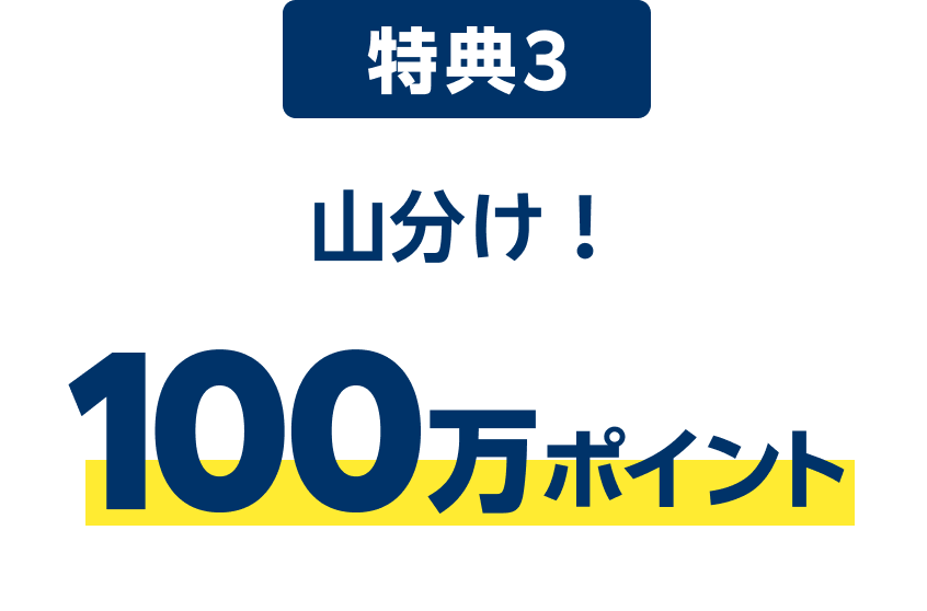 山分け！100万ポイント
