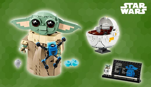 『マンダロリアン』で人気のグローグーを再現したレゴセット