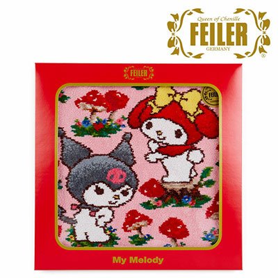 マイメロディ フェイラー シュニール織ハンカチ