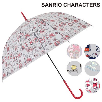 サンリオキャラクター クリアアンブレラ