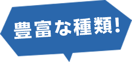 豊富な種類!