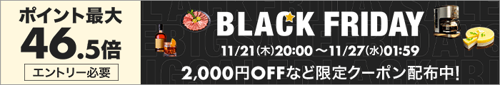 エントリー必要 BlackFriday！2000円OFFなど限定クーポン配布中！ポイント最大46.5倍 11/21(木)20:00～11/27(水)01:59