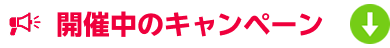 開催中のキャンペーン