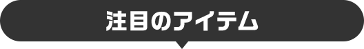 注目のアイテム