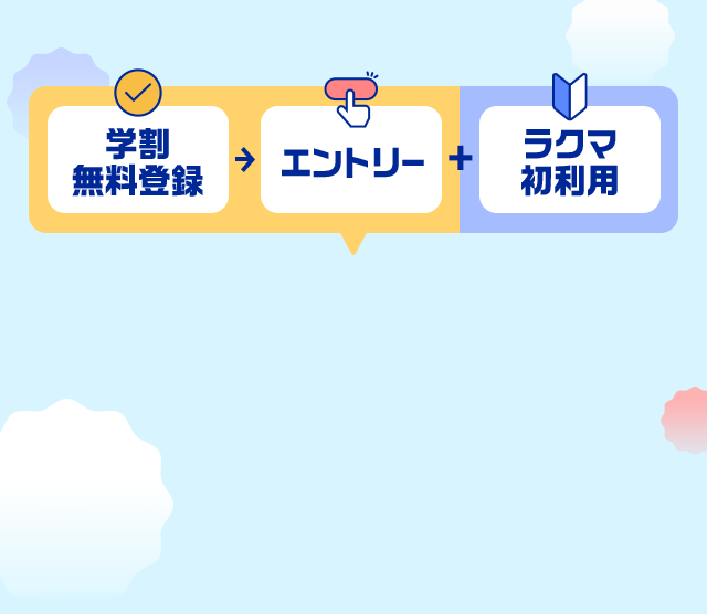 【楽天市場】楽天学割｜エントリーで楽天市場全ショップのお買い物がポイント最大4倍！