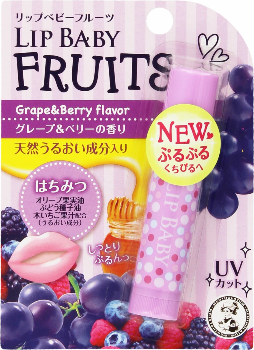 楽天市場】ロート製薬 メンソレータム リップベビー フルーツ